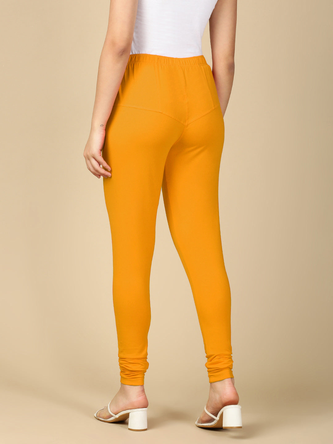 Turmeric Premium Cotton Stretch Churidar - PYNK