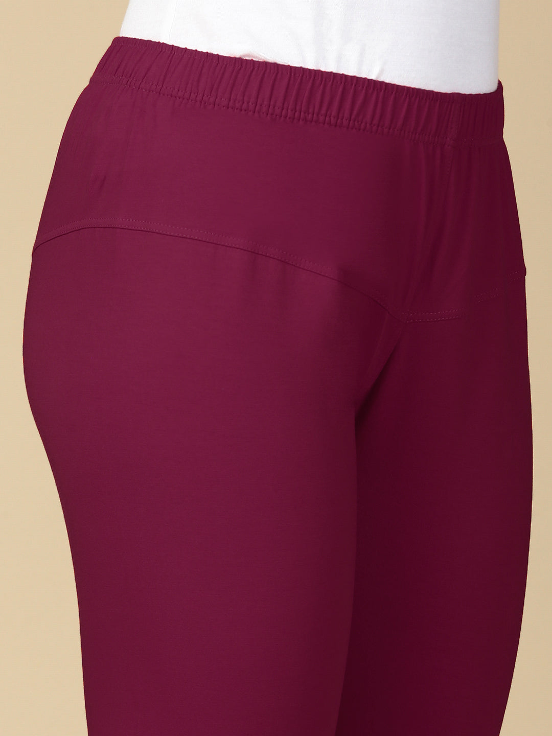 Mauve Premium Cotton Stretch Churidar - PYNK