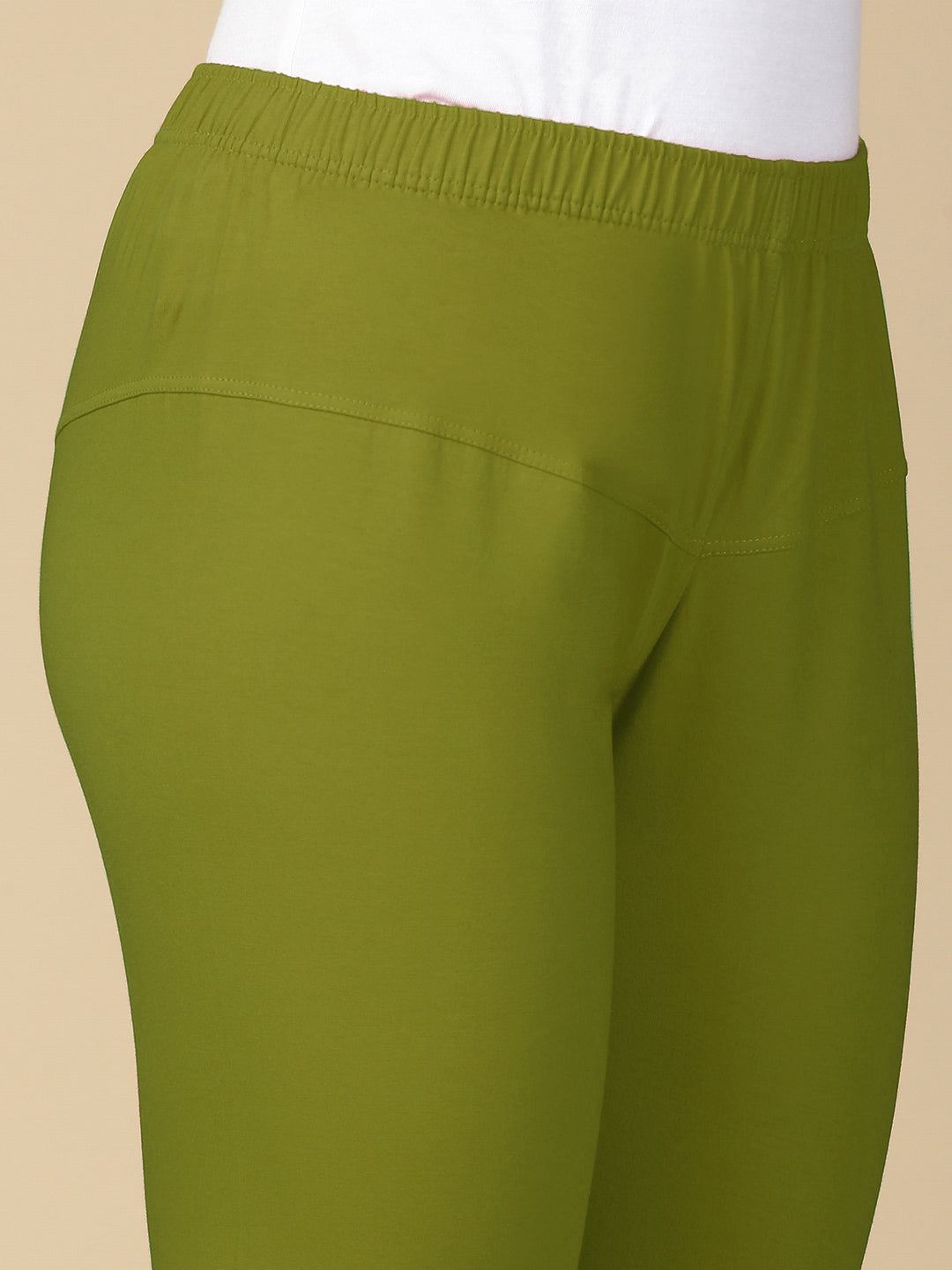 Chatni Green Premium Cotton Stretch Churidar - PYNK