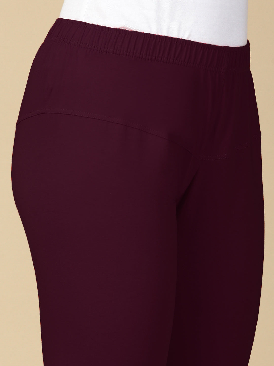 M.Purple Premium Cotton Stretch Churidar - PYNK