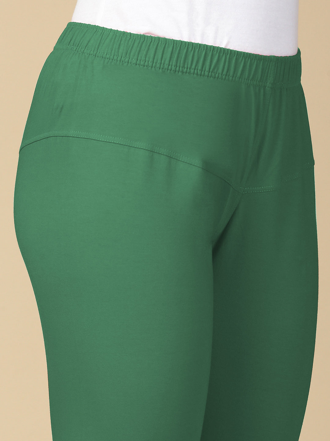Pak Green Premium Cotton Stretch Churidar - PYNK
