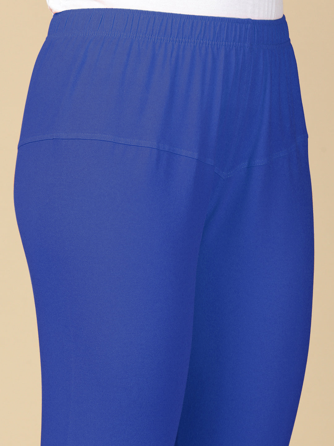 Ink Blue Premium Cotton Stretch Churidar - PYNK