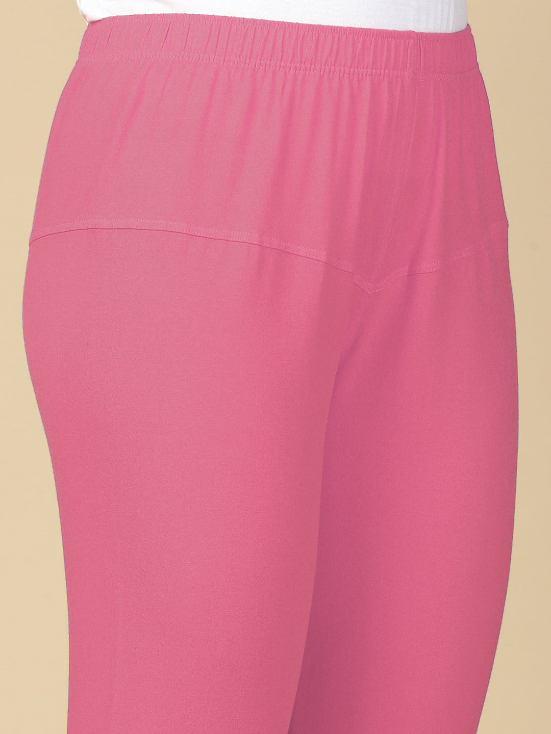 Light Pink Premium Cotton Stretch Churidar - PYNK