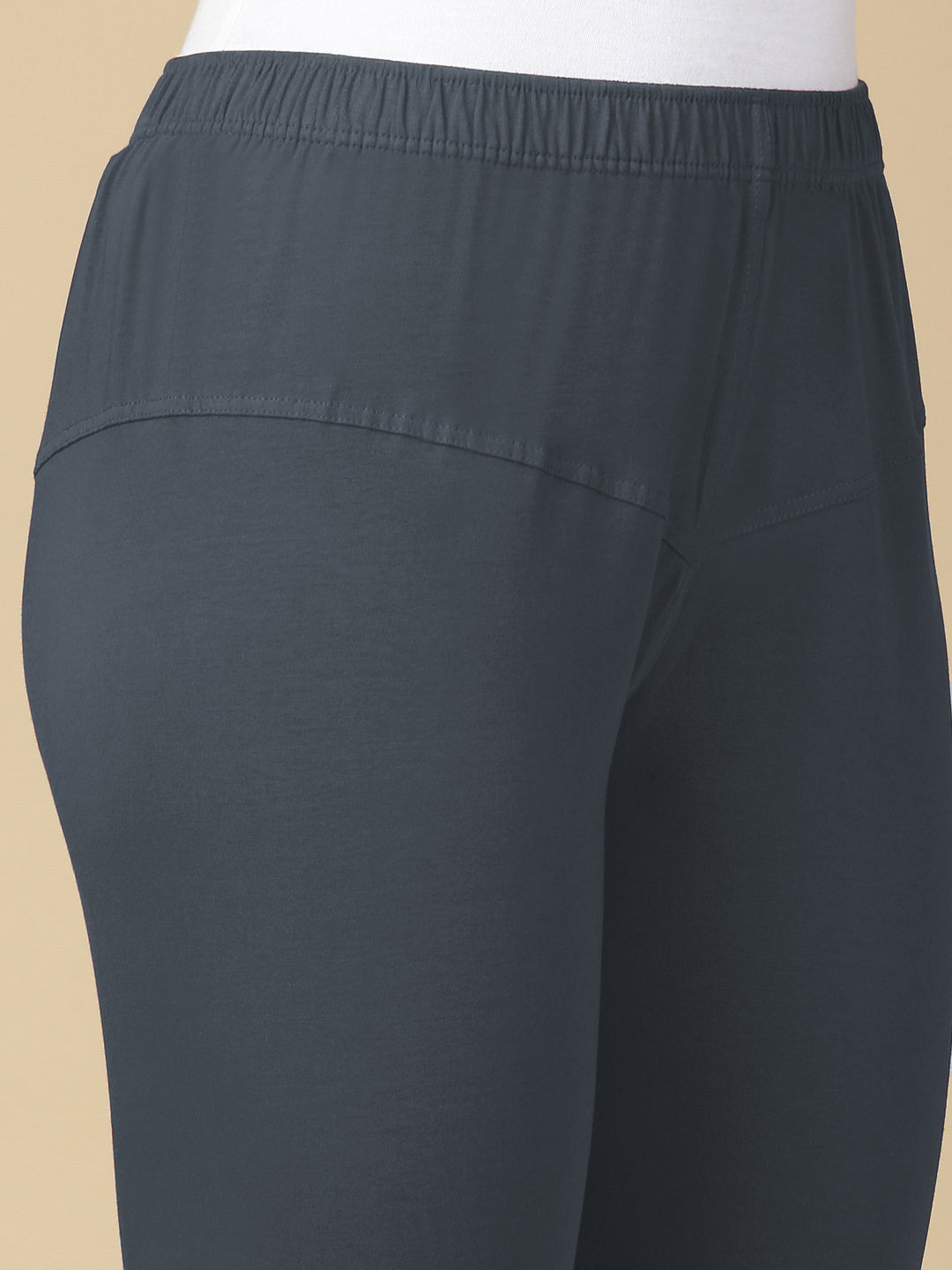 Moon Light Blue Premium Cotton Stretch Churidar - PYNK