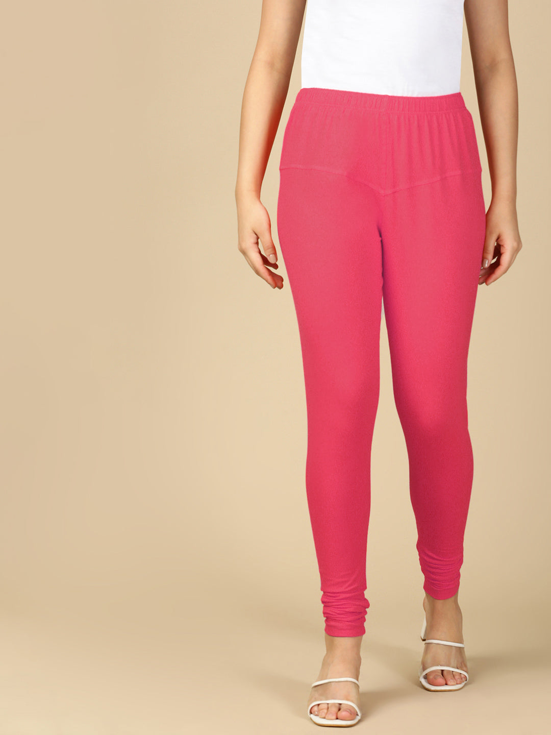 Camellia Rose Premium Cotton Stretch Churidar - PYNK
