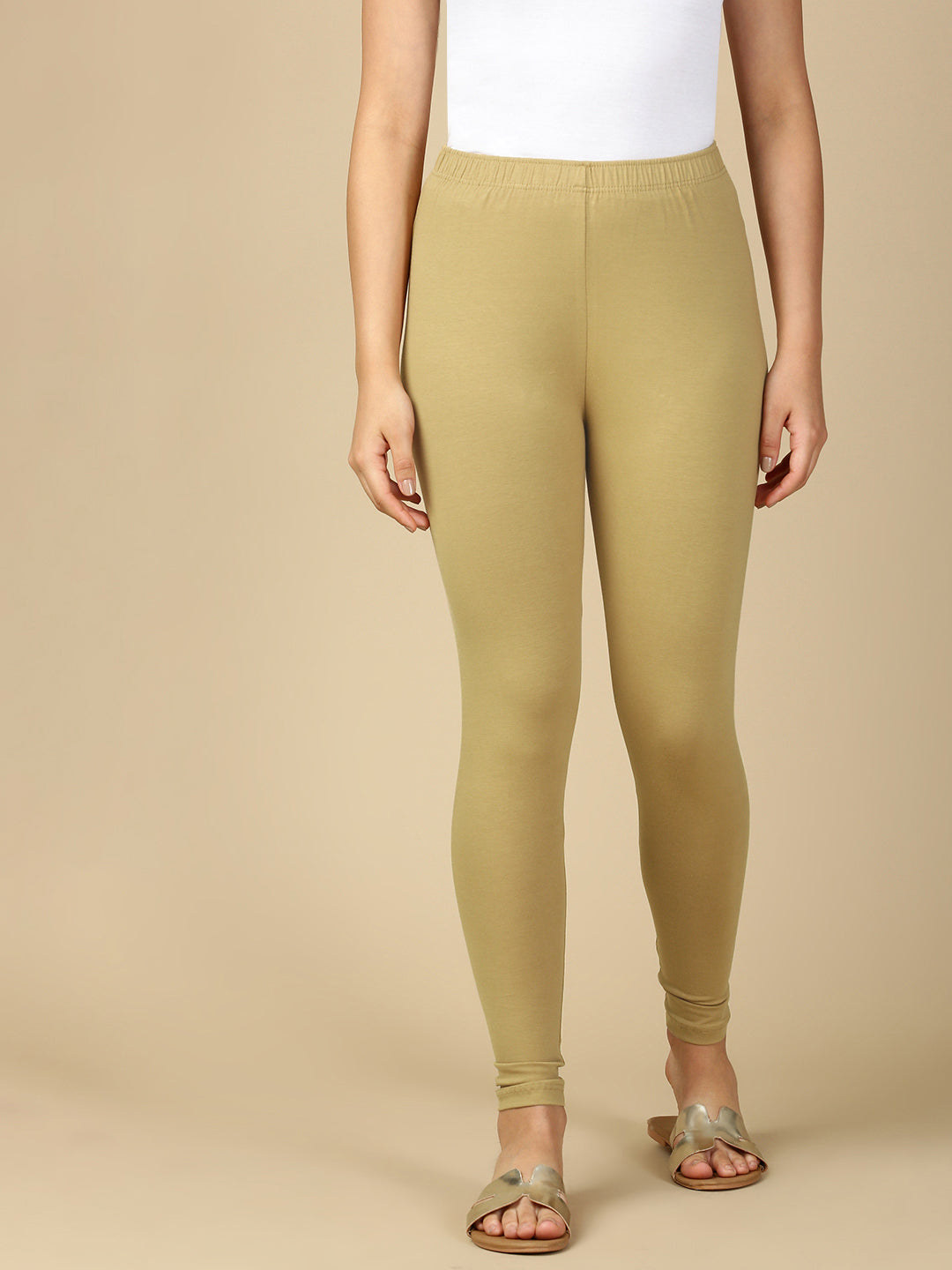 Granola Premium Cotton Stretch Ankle Length Leggings - PYNK