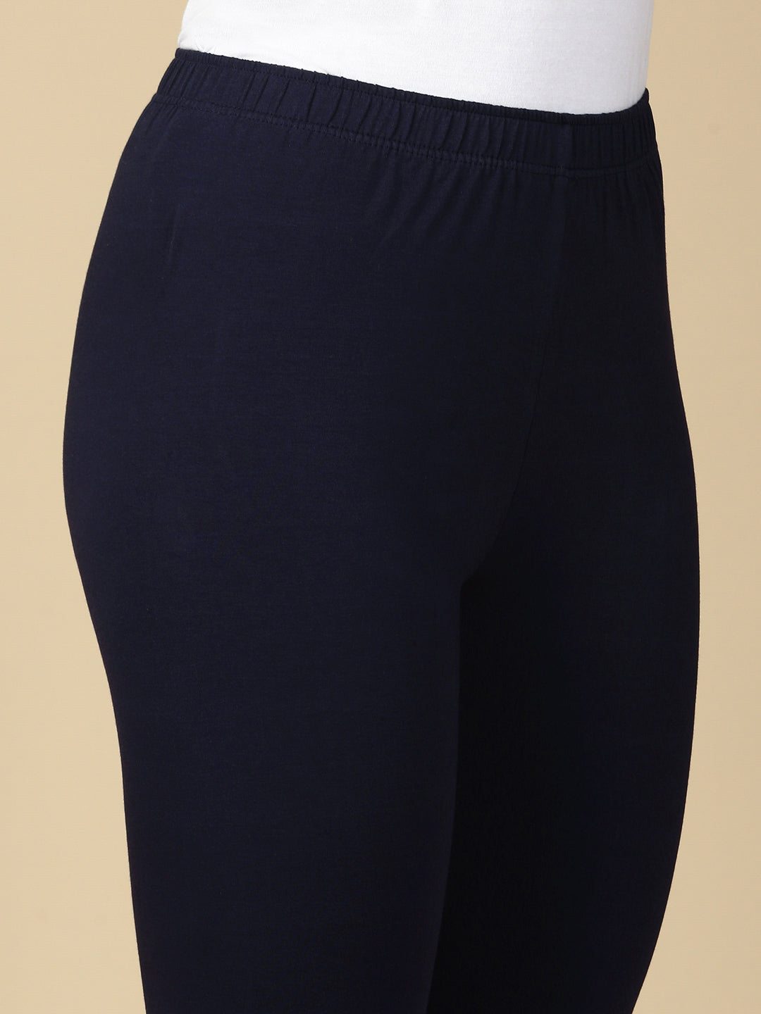 Blue Berry Premium Cotton Stretch Ankle Length Leggings - PYNK