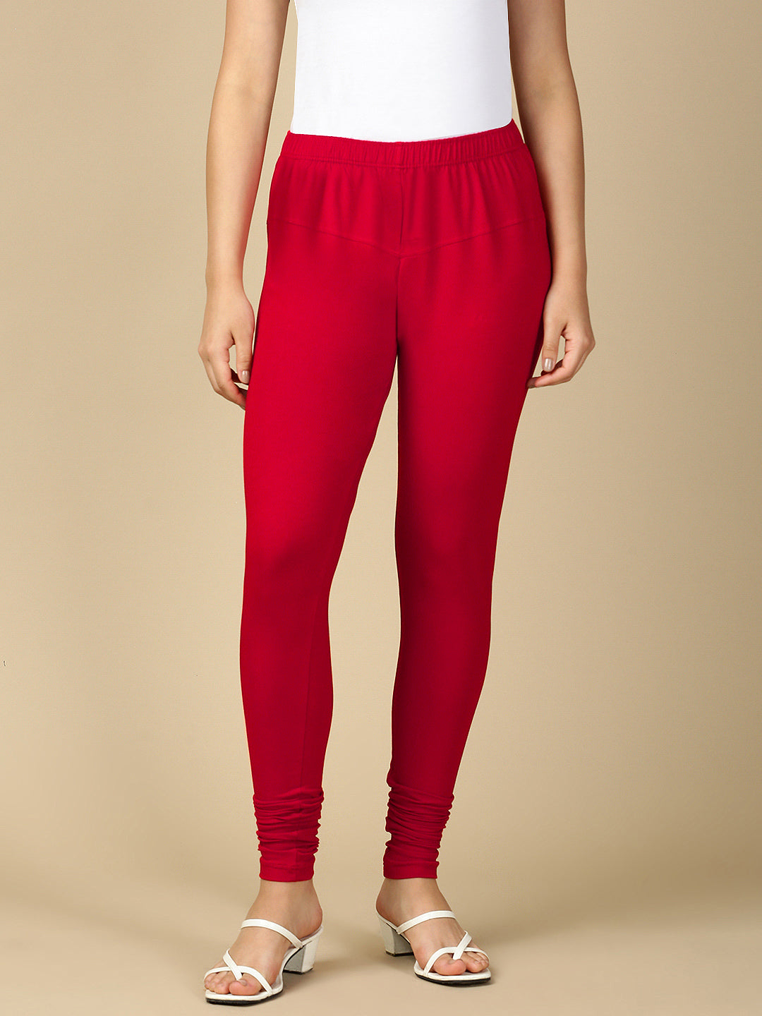 Bubble Gum Premium Cotton Stretch Churidar - PYNK