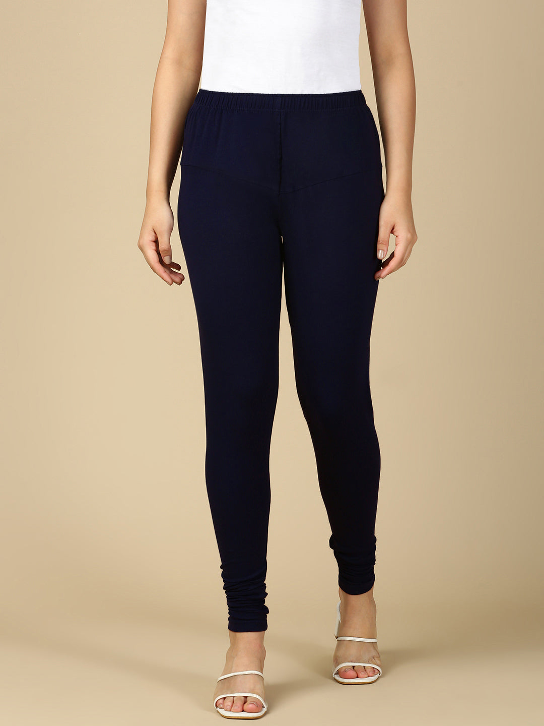 True Blue Premium Cotton Stretch Churidar - PYNK