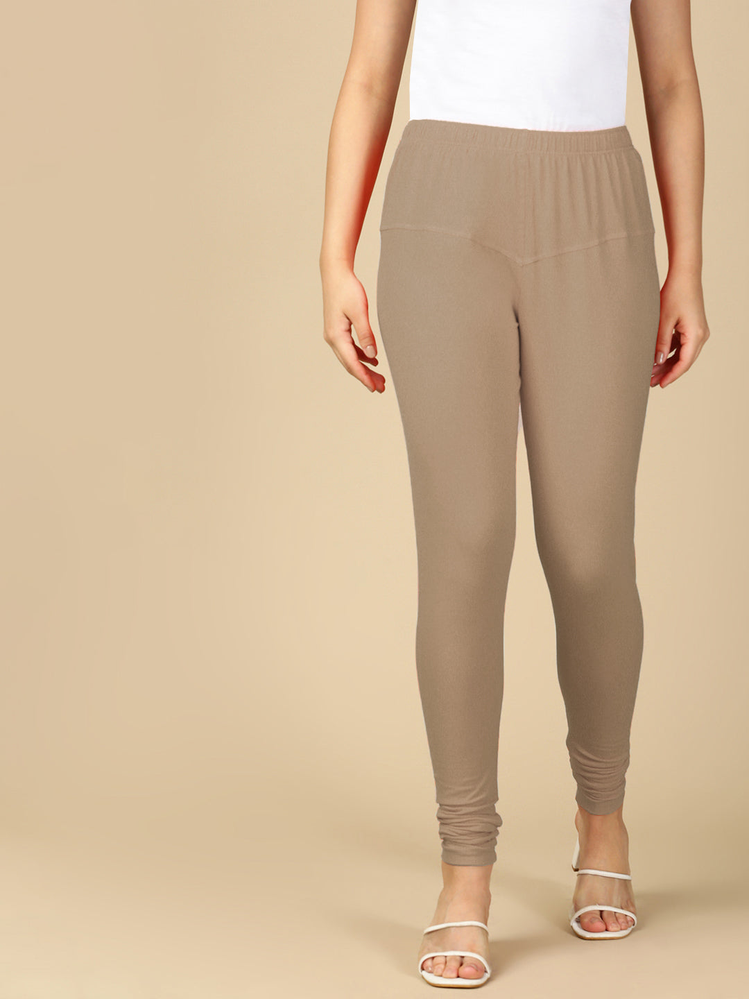 Clay Premium Cotton Stretch Churidar - PYNK