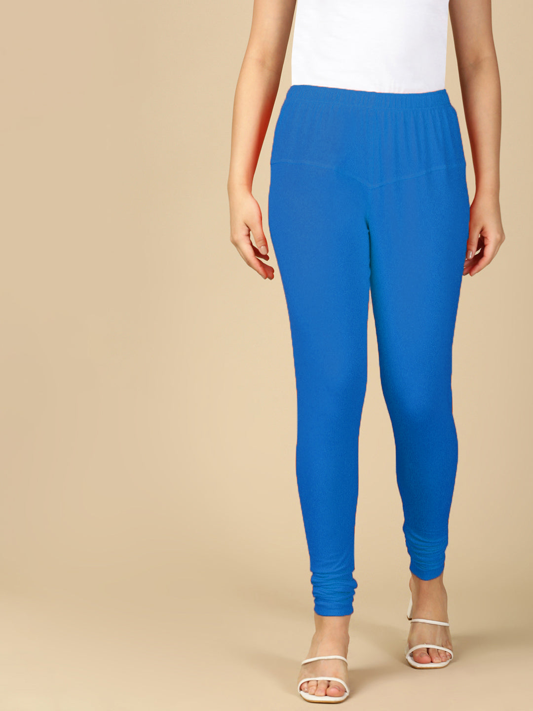 T.Blue Premium Cotton Stretch Churidar - PYNK