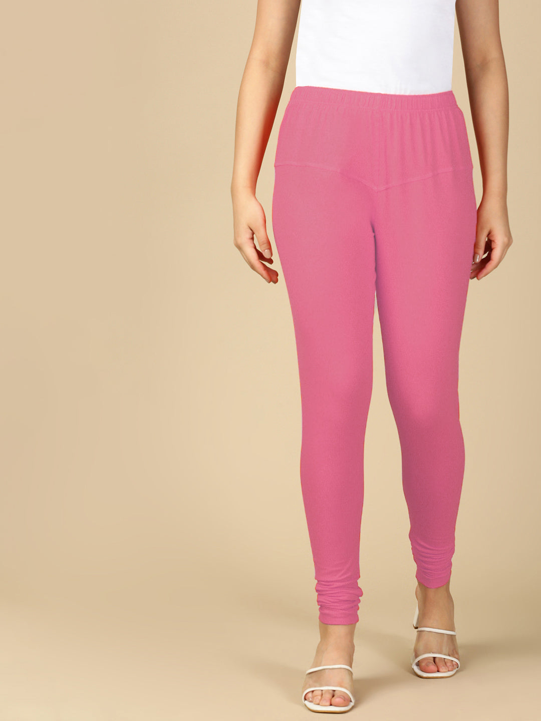 Light Pink Premium Cotton Stretch Churidar - PYNK