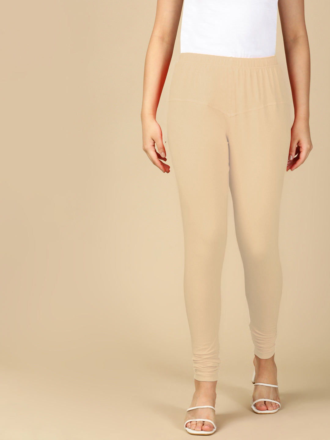Skin Premium Cotton Stretch Churidar - PYNK