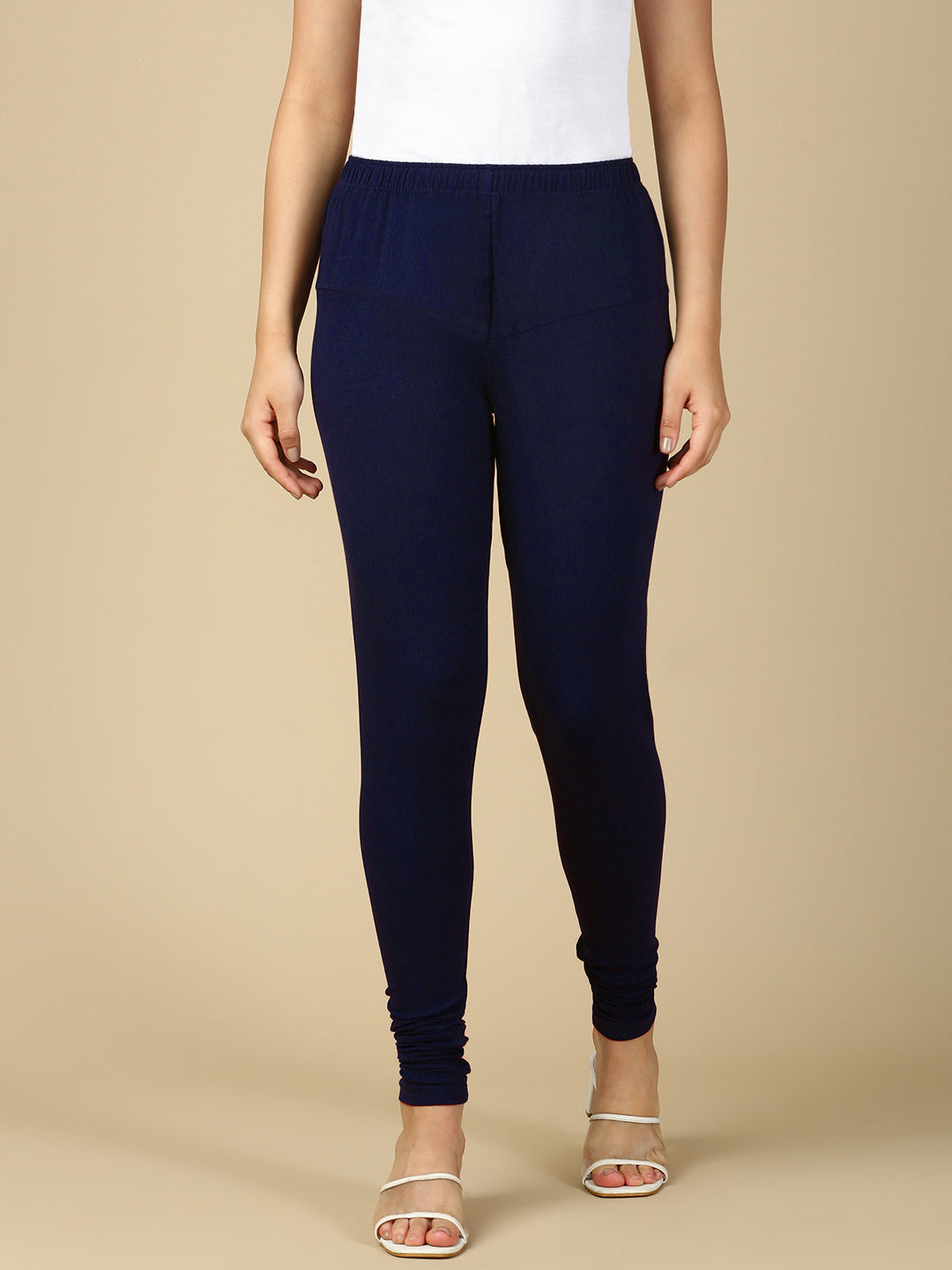 Royal Blue Premium Cotton Stretch Churidar - PYNK