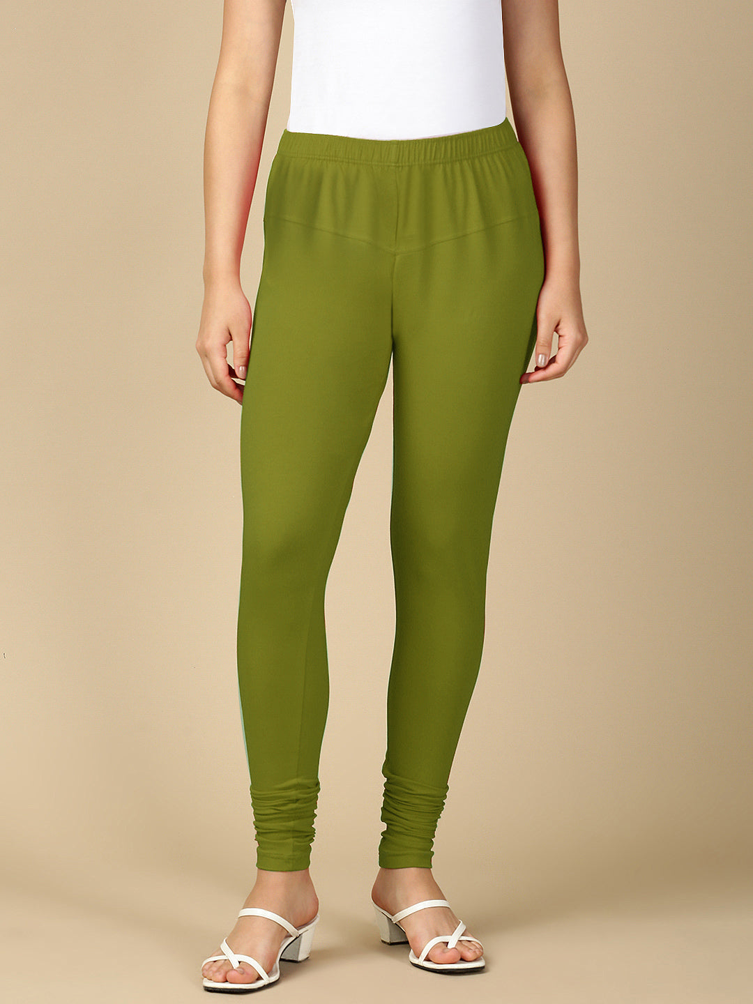 Chatni Green Premium Cotton Stretch Churidar - PYNK
