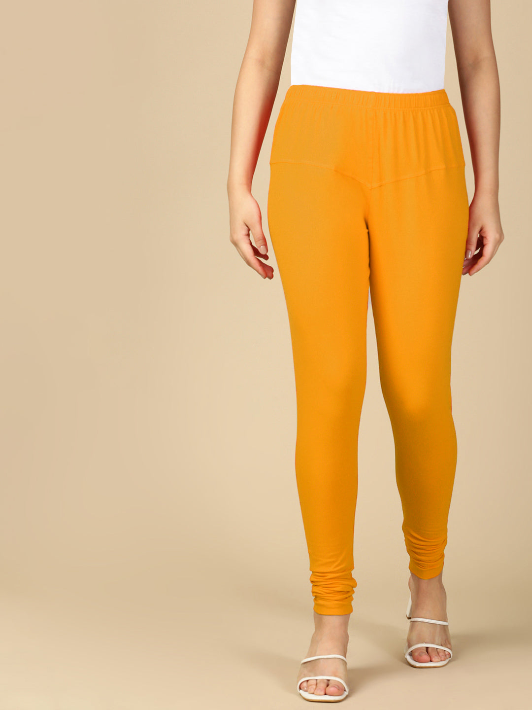 Turmeric Premium Cotton Stretch Churidar - PYNK