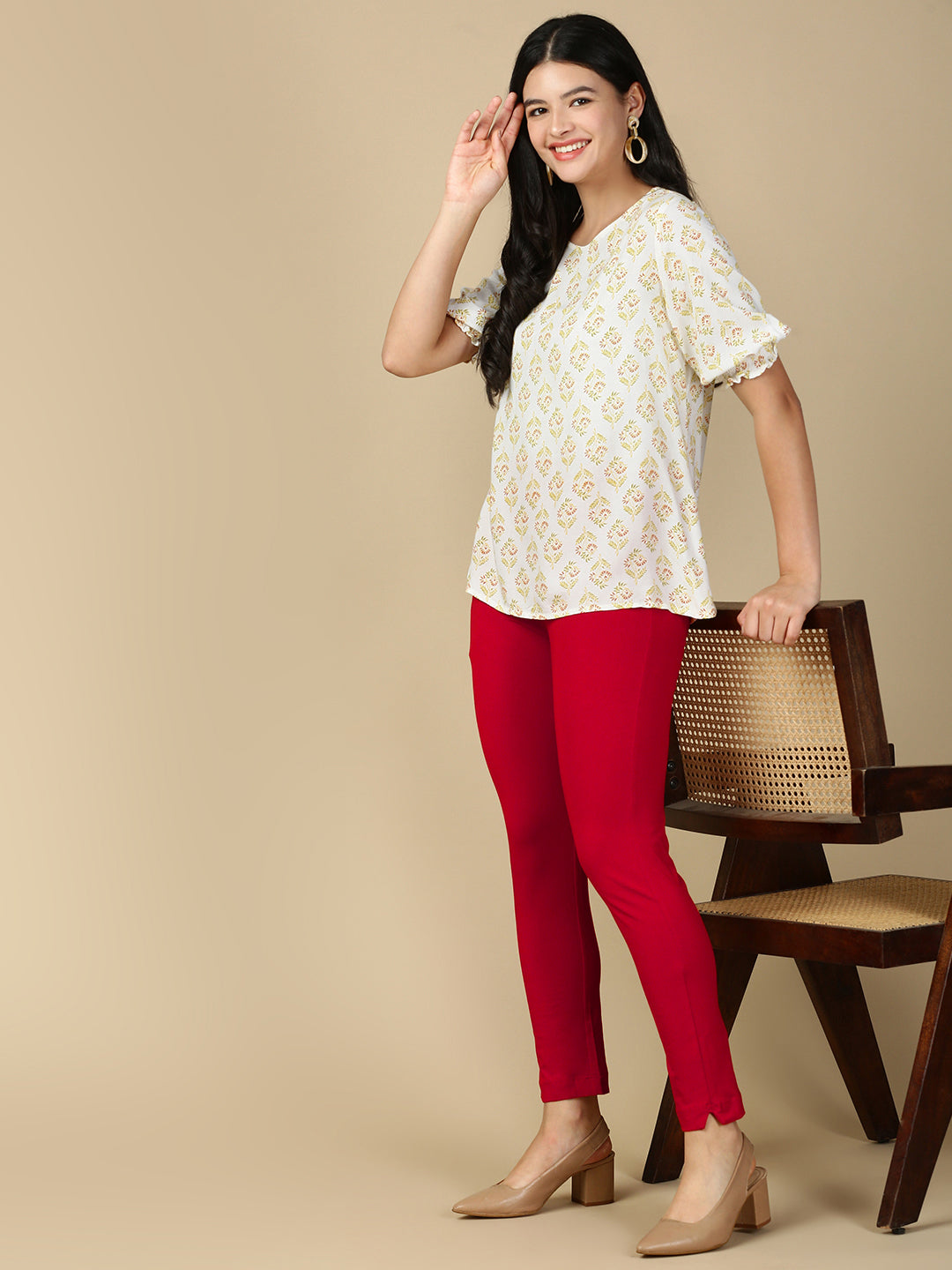 Rose Wood Kurti Pant - PYNK