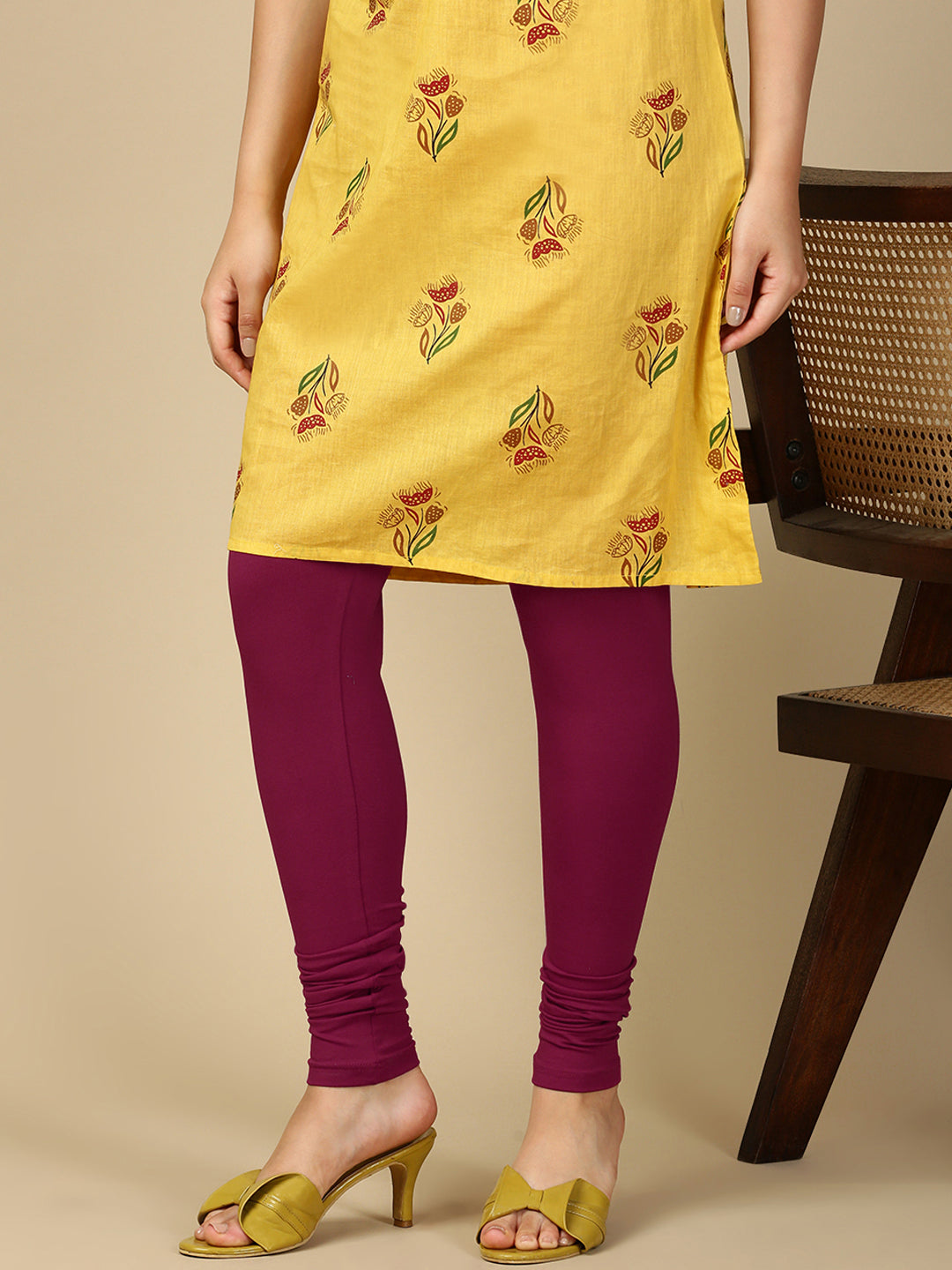 Rani Premium Cotton Stretch Churidar - PYNK