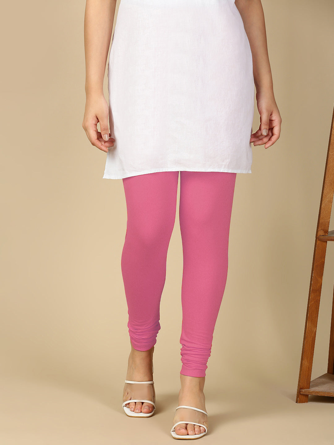 Light Pink Premium Cotton Stretch Churidar - PYNK