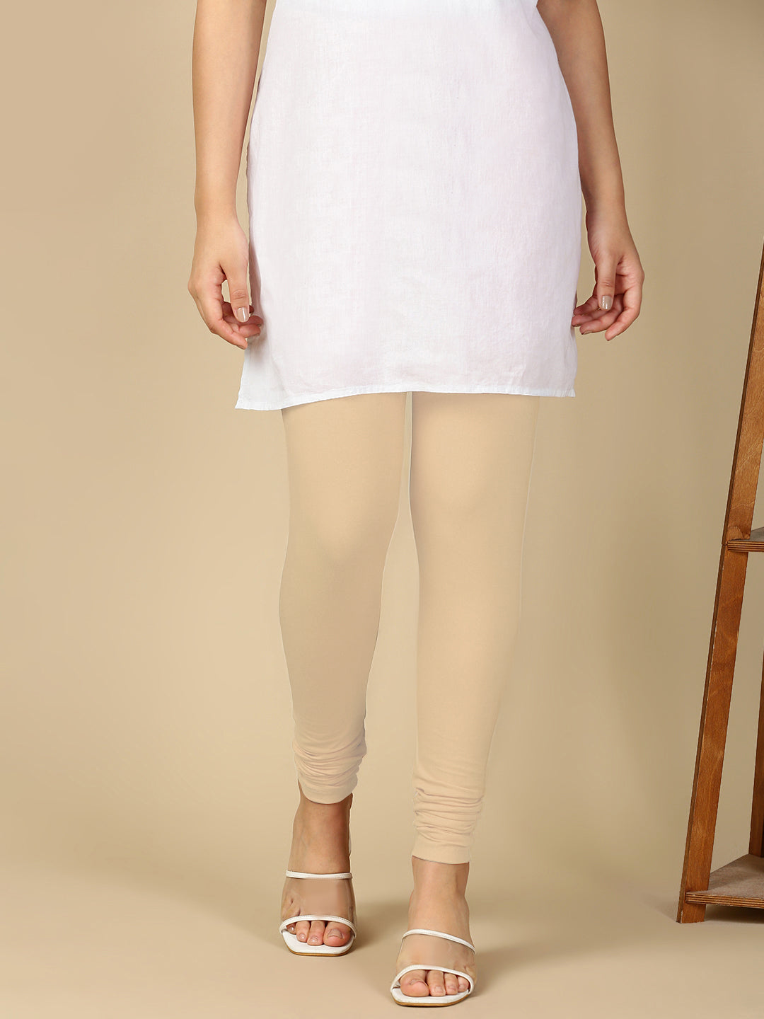 Skin Premium Cotton Stretch Churidar - PYNK